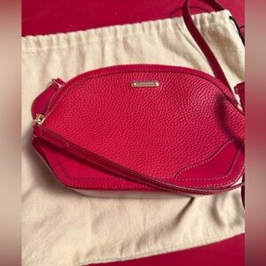 Burberry Red Leather Crossbody Bag